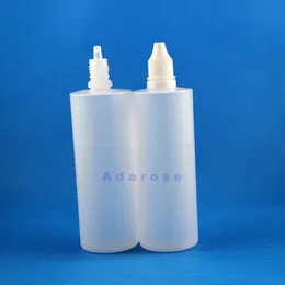 120 ML 100PCS/Lot Plastic Dropper Bottles Tamper Proof Thief Safe Caps Squeezable Juice bottles with fat nipples