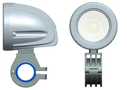 Gratis frakt 2 tum 12V / 24V 800LM 10W Vattentät LED-arbete Ljus Körning Dimlampa för bil / motorcykel / båt