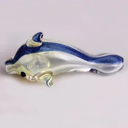 Śliczny delfinowy styl szklany rura ręczna do palenia palnika oleju RIG tytoń
