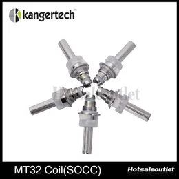 Kanger Coil Unit MT32 Coil SOCC Coils med Janpanese Ekologisk bomull Wick 100% Autentisk Ny Ankomst