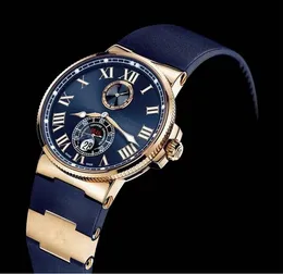 Top sell Free shipping Men fashion style casual watches, Mens Automatic blue dial wrist Watch UN1