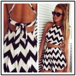 Striped Mini Skirts Sexy Beach Dresses Women Short Party 2015 New Arrival Occident Fashion Show Stripe Sleeveless Suits 8722#