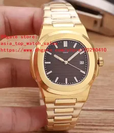 4 cores melhor versão 18 k de ouro de alta qualidade relógio 40.5 mm Nautilus 5711 / 1A-001 data Ásia mecânica transparente automático mens relógios