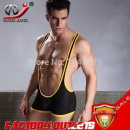 Hurtownia Darmowa Wysyłka Wangjiang Oddychająca 2015 Traina Szkolenia Gorsety dla Męskie Spandex Body Undershirt Bumpsuit Paski! 1001-lt