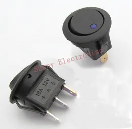 Горячие продажи 100 шт./лот автомобилей Rocker Switch 12 В 16A Led светло-синий переключатель Бесплатная доставка