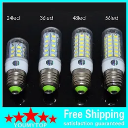 E27 LEDランプ220V 24 36 48 56 69 72 LED SMD 5730 LEDライトコーンLED電球クリスマス照明