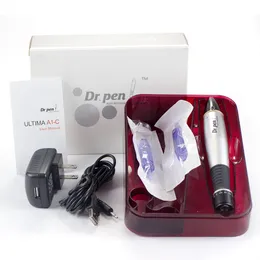 A1-C Dr Pen Auto Microneedle Skin Care System Justerbara nållängder 0,25 mm-3,0 mm elektrisk dermapenstämpel