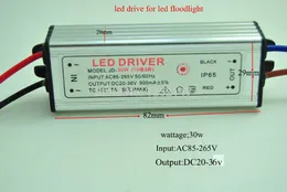 무료 배송 led 드라이버 DC20-36V 30w 900mA led 전원 투광 조명 드라이버 (10 시리즈 3 병렬) 방수 IP65