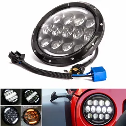 DOT E9 genehmigt Auto 7" runde LED-Scheinwerfer-Scheinwerfer DRL Hi/Lo BEAM für Land Rover Defender Wrangler JK/TJ/CJ/Hummer