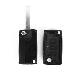 Car In Stock New 3 Button Remote Transmitter Flip Folding Key Shell Case Fob For Peugeot 107 207 307 407 408 3BT2859