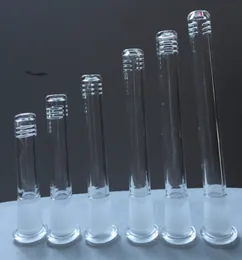 El Sanatları Cam 14mm-18mm Nargile Downstem Yarık Difüzör Floş Üst Kadın Aşağı Kök Düşürücü Su Boruları için Düşürücü Destekler Bongs Dab Rigs