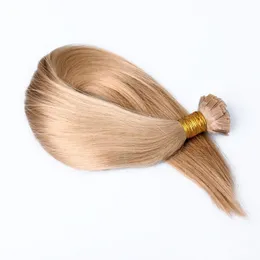 100 g 100Strands Förberedda platt spetsens hårförlängning 16 18 20 22 24 26 tum Braziian Indian Human Hair Extensions