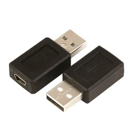 Wholesale 500pcs/lot USB A Male to Micro USB B Female data cable adapter Connector converter Free shipping