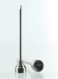 Titanium Nail 10mm Carb Cap with One Hole Dabber Titanium Nail Domeless Titanium Nail GR 2 Nails for Glass Bong Water Pipe