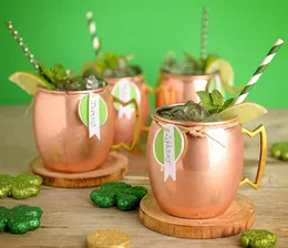 Moscow Mule in acciaio inossidabile Copper 550ml Moscow Mule Mug Cocktail Beer Cup