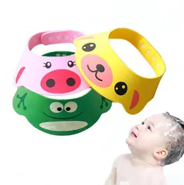 Chapéu ajustável do bebê para o banho de crianças no cap shampoo barhub animal do bebê touca de banho de banho viseira cuidados com o bebê
