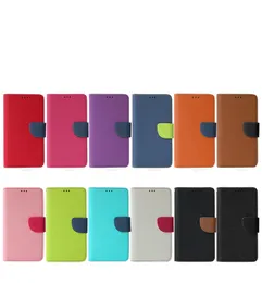Universal Wallet PU Flip Leather Case Cross Pattern Rotating Phone Cover för 4,4 4,8 5,3 5,7 tum för mobiltelefon iPhone Samsung