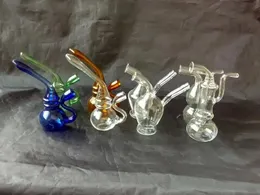 Frete grátis por atacado ----- 2016 novo Mini colorido, transparente de vidro Hookah / vidro bong, cor e estilo de entrega aleatória, vendas à vista