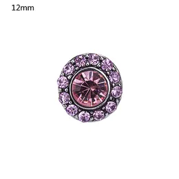 NSB6056 Hot Sale Snap Buttons Jewelry 4 Colors 12mm Buttons Fashion DIY Charms Antique Crystal Unique Spark Design Metal Buttons