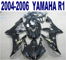 Formowanie wtryskowe Nowe zestawy obróbki dla Yamaha YZF-R1 04-06 Wszystkie czarne wróżki nadwozia zestaw YZF R1 2004 2005 2006 PQ95 +7 prezenty