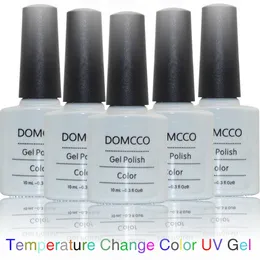 6PCS/LOT High Quality Soak Off temperature change color uv gel Nail Polish