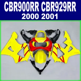 ホンダCBR900RRフェアリングキットCBR 929 2000 2001 CBR 900 RR 00 01イエローレッドブラックフェアリングAX12