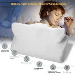 CPAP Pillow Contour Pillow For Anti Snore Memory Foam Contour Design Reduces Face Mask Pressure & Air Leaks CPAP Supplies