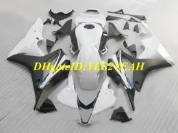 Kit carenatura moto di alta qualità per Honda CBR600RR 07 08 CBR 600RR F5 2007 2008 CBR600 ABS Top bianco nero Set carene + regali HX60