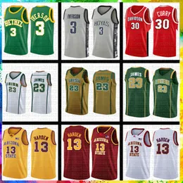 Embroidery Mens Allen 3 Iverson 23 LeBron 13 James Harden ...