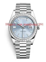 11 Style Original Box watch 40mm 228396 228396TBR Cube Diamond Bezel movimento in acciaio inossidabile Orologio automatico Wristwatchesphir