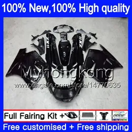 ZZR-1100 Per KAWASAKI ZX11 ZZR 1100 1993 1994 1995 1996 1997 208MY.1 Nero lucido ZZR1100 ZX 11R ZX-11R 93 01 ZX11R 93 94 95 96 97 Carenatura