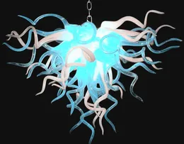 Chandeliers Turquoise Blue Small Lamp LED Bulbs Art lamps Indoor Home Decor Blown Glass Chandelier Lightings