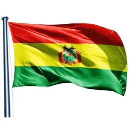 150x90cm Bolivia Flaggor 3x5 National Hängande Digital Tryckt Polyester Utomhus Inomhus Alla länder Reklam, Gratis frakt