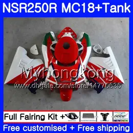 Body For HONDA NSR 250 R MC18 PGM2 NSR 250R NS250 NSR250R 88 89 262HM.0 MC16 NSR250 R RR NSR250RR 1988 1989 88 89 Fairing Factory red white