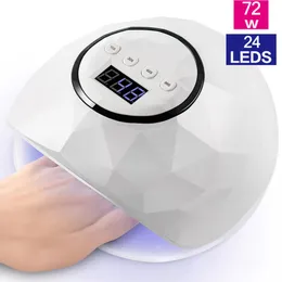 72W UV LED-lamp voor nageldroger met infraroodsignaal LCD-scherm Gel Manicure Tool