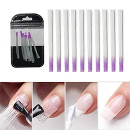 10 st / pack glasfiber nagelform för nagelkonst Snabb förlängning Nail Art Utrustning Fibrernails för naglar Silk Building UV Gel Tool grossist