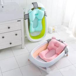 Taşınabilir Bebek Küvet Mat Yenidoğan Kaymaz Duş Yastık Yatak Bebek Yumuşak Koltuk Pad Yüksekliği Ayarlanabilir Oyun Su Desteği Net