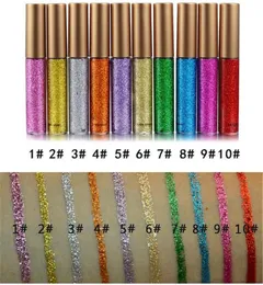 Makeup Glitter EyeLiner Shiny Long Lasting Liquid Eye Liner Shimmer eye liner Eyeshadow Pencils 10 colors