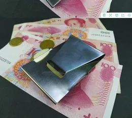 Neue Unisex Slim Money Clip Kreditkarte Clip Brieftasche Edelstahl Männer Frauen Solide Mode Geld Clips