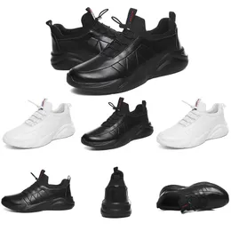 Wholesale Running shoes for men women Triple black white Leather Platform sports sneakers mens trainers Homemade brand Made in China