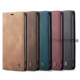 CaseMe PU Leather Cover Cases for iphone 12 11 Pro XS Max XR 8 7 6 Plus Samsung S21 S20 Ultra Note20 Magnetic Flip wallet case