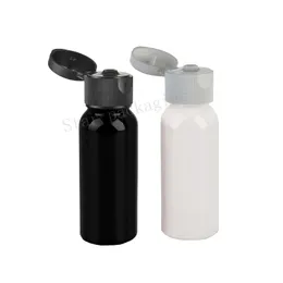 Wholesale 100pcs/lot 30ML black flip top cap Empty Traveler Refillable Portable Perfume black Bottle & Empty Cosmetic Containers