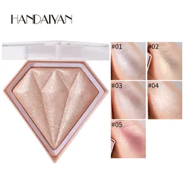 Dropshipping 2020 Ny Handaiyan Diamond Glow Highlighter Cosmetics Serie 5 Färger för val i lager med gåva