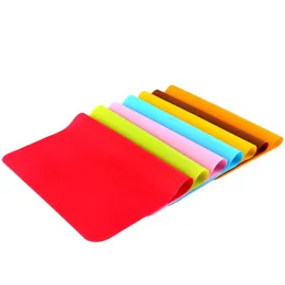 40x30cm Food Grade Silicone Mats Baking Liner Silicone Oven Mat Heat Insulation Pad Bakeware Kid Table Placemat Decoration Mat LX1593