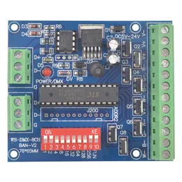 RGBW 8 Channel DMX Controller 2 Group RGBW 8CH Decoder for LED Strip Light WS-DMX-8CH-BAN-V1 WS-DMX-8CH-BAN-V2