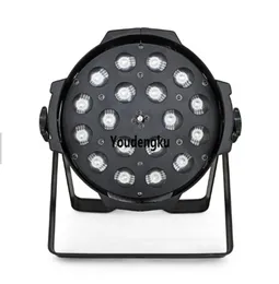 2 stycken konsertstadium belysning 18 * 18W RGBWA UV 6IN1 ZOOM PAR LED Lighting LED par kan zooma par64 ljus