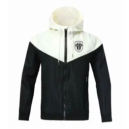 Angers SCO Windbreaker hoodies jackets, Angers SCO full zipper Windbreaker coat football sport wearshirt Windbreaker men Running Jackets