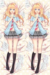 Shigatsu fronha de travesseiro wa kimi no uso, personagens do anime,  miyazono, kaori, capa de almofada para sua mentira em abril - AliExpress