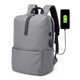 Designer-kvinna ryggsäck laptop backpack usb laddning anti stöld ryggsäck män resor vattentät skolväska man