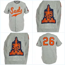 San Francisco Seals 1938 Road Jersey Qualquer jogador ou número costurado Todos Ed Alta qualidade Frete grátis Camisas de beisebol